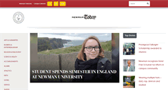 Desktop Screenshot of news.newmanu.edu