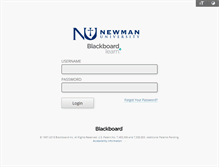Tablet Screenshot of coursesites.newmanu.edu